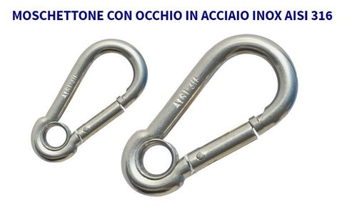 Moschettone inox aisi - moschettone,
