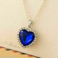 Stunning Blue Titanic Necklace