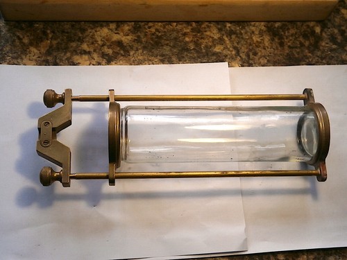 Regulator glass jar - , pendulum
