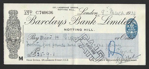 Barclays bank 1934 - 1934,