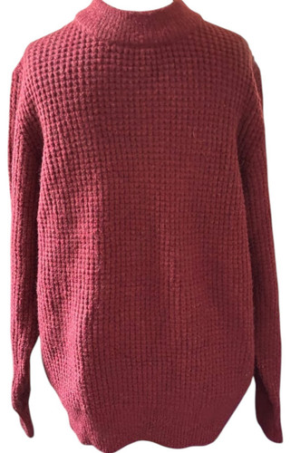 Mens large burgundy - mens, waffle