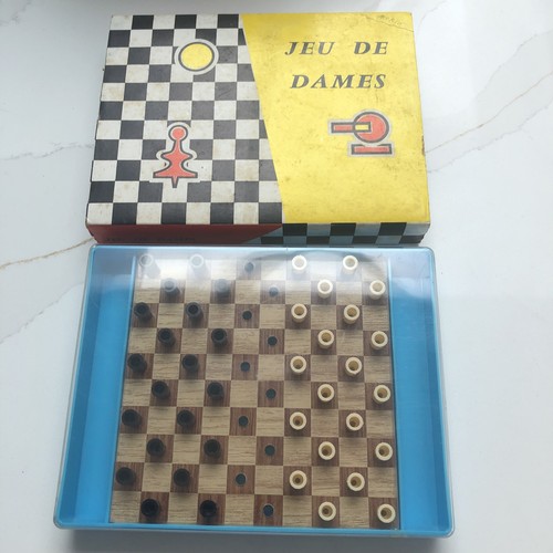 Vintage draughts checkers - vintage,