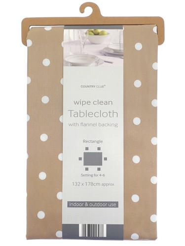 Polka dot tablecloth - polka,
