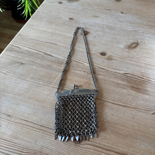 Antique chain mail bag - chain,