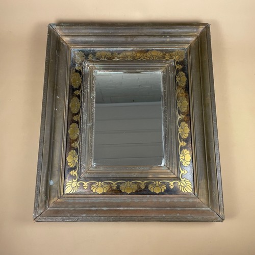 Brass rectangle mirror wall - brass,