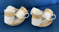 Elizabethan 'Garland' Hand Decorated Fine Bone China ~ Cups and Saucers x 6.