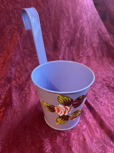 Hand painted purple canal ware - hand,