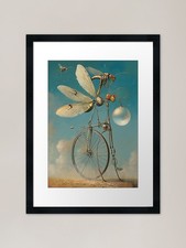 Unicycle fly surreal art - fly,