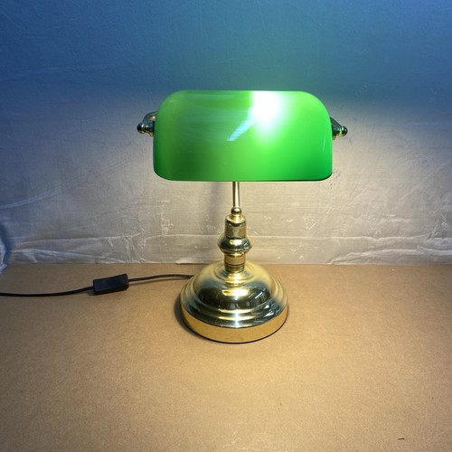 Bankers lamp brass desk - bankers,