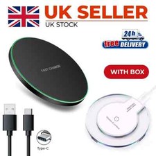 100W Fast Wireless Charger Charging Pad For iPhone 15 14 13 12 11 X & Samsung UK