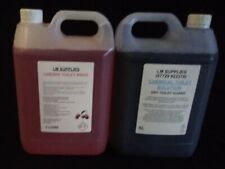 1X5 LITRE CHEMICAL TOILET CLEANER AND 1X5 LITRE CHERRY SCENTED TOILET RINSE