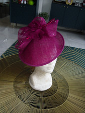 beautiful fuschia colour medium wedding hatinator