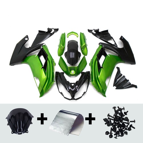 Green black fairing kit - black,