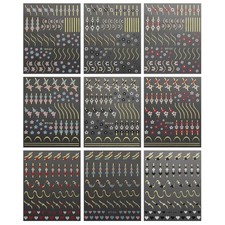 Adhesive Nail Art Decals Flower Line Nail Art Stickers Decals Nail Art Supplies