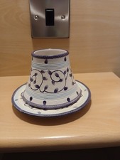 small blue white Yankee Candle
