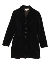 HENNES Womens Longline Velvet Blazer Jacket EU 34 XS Black QE10