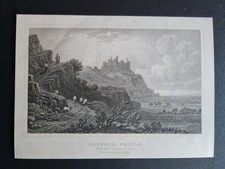 Antique (1831) print - Harlech