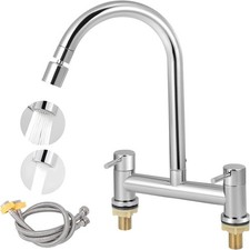 Kitchen Mixer Taps 2 Hole, Traditional Bridge Mixer Tap UK Standard, FOR AUCTION