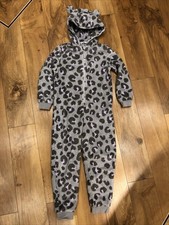 Girls M&S Leopard Fleece One