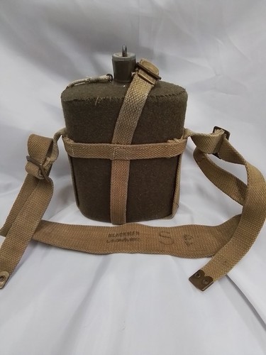 Wwii military canteen with - military,
