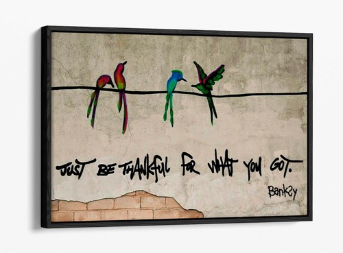 Banksy just thankful deep - just, thankful-deep