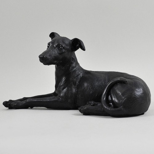 Lying greyhound dog - lying,