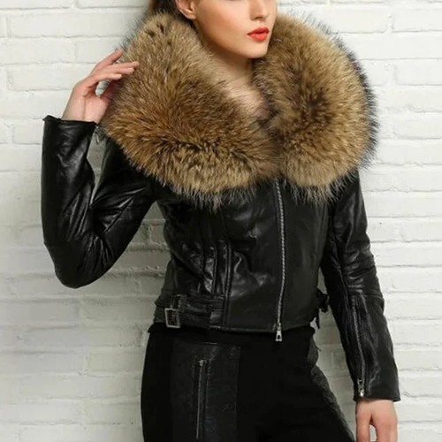 Genuine leather short - genuine,