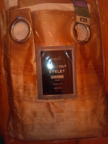 Dunelm nova blackout eyelet - blackout,