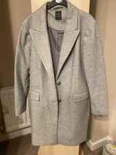 Primark Grey oversized Coat Size 14