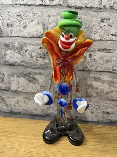 Vintage murano art glass clown - vintage,