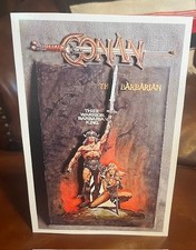 Conan The Barbarian Starring Arnold Schwarzenegger Tabletop Display Standee 10+