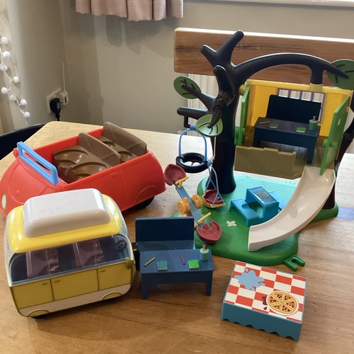 Peppa pig tree house red - house,, car