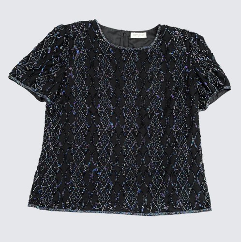 Bonmarche size black beaded - size,