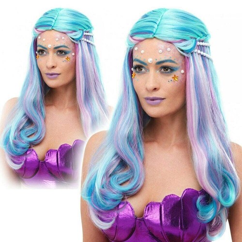 Womens mermaid pastel - mermaid, wig