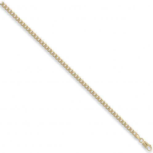 Solid 9ct gold curb - gold, mens