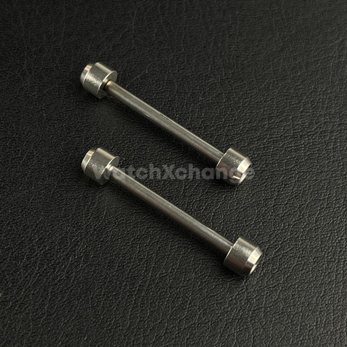 Silver watch screw tube pin - silver,