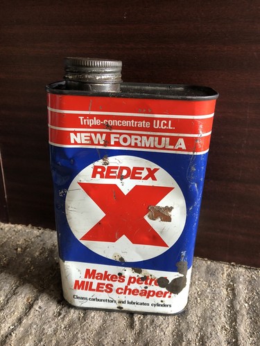 Old redex oil can - oil,