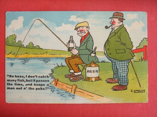Old comicus comic fishing - comic,