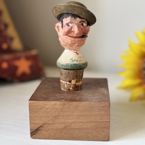 Vintage folk art hand carved - folk,