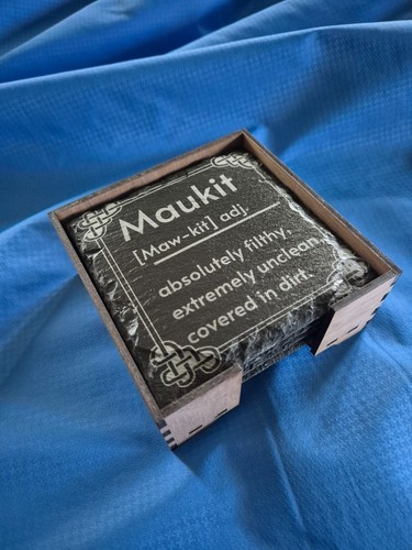Slate coaster set - , 4