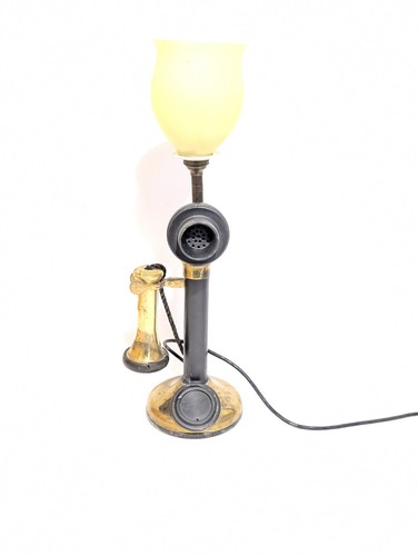 Antique candle stick telephone - antique,