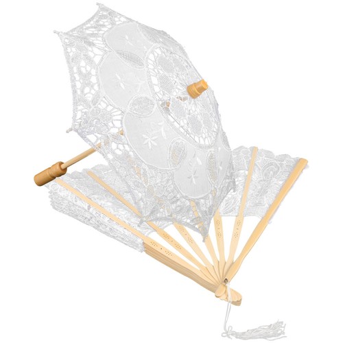 Elegant white lace umbrella - elegant,