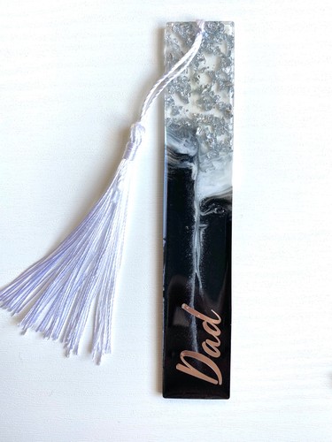 Personalised resin bookmark - personalised,