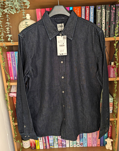 Zara men black denim - zara,