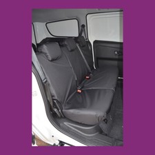 Vauxhall Combo 2012-18 Tailored Waterproof Rear Single Double Black Seat Covers