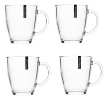 4 Clear Glass Drinking Mug