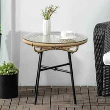Rattan Round Coffee Table