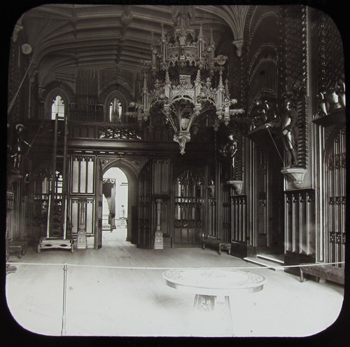 Glass magic lantern slide - glass,