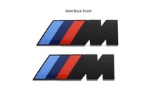 2x BMW M Sport Emblem Matt
