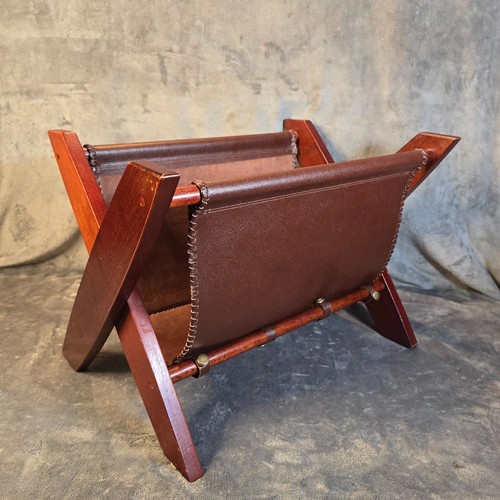 Vintage mcm leather suede wood - mcm,